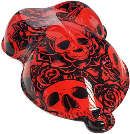 1 Of 9 Skull And Roses Skulls Demon Hydrographic Water - Accessory Geeks Apple Geeks Designer Line (gdl) Slim (500x500)