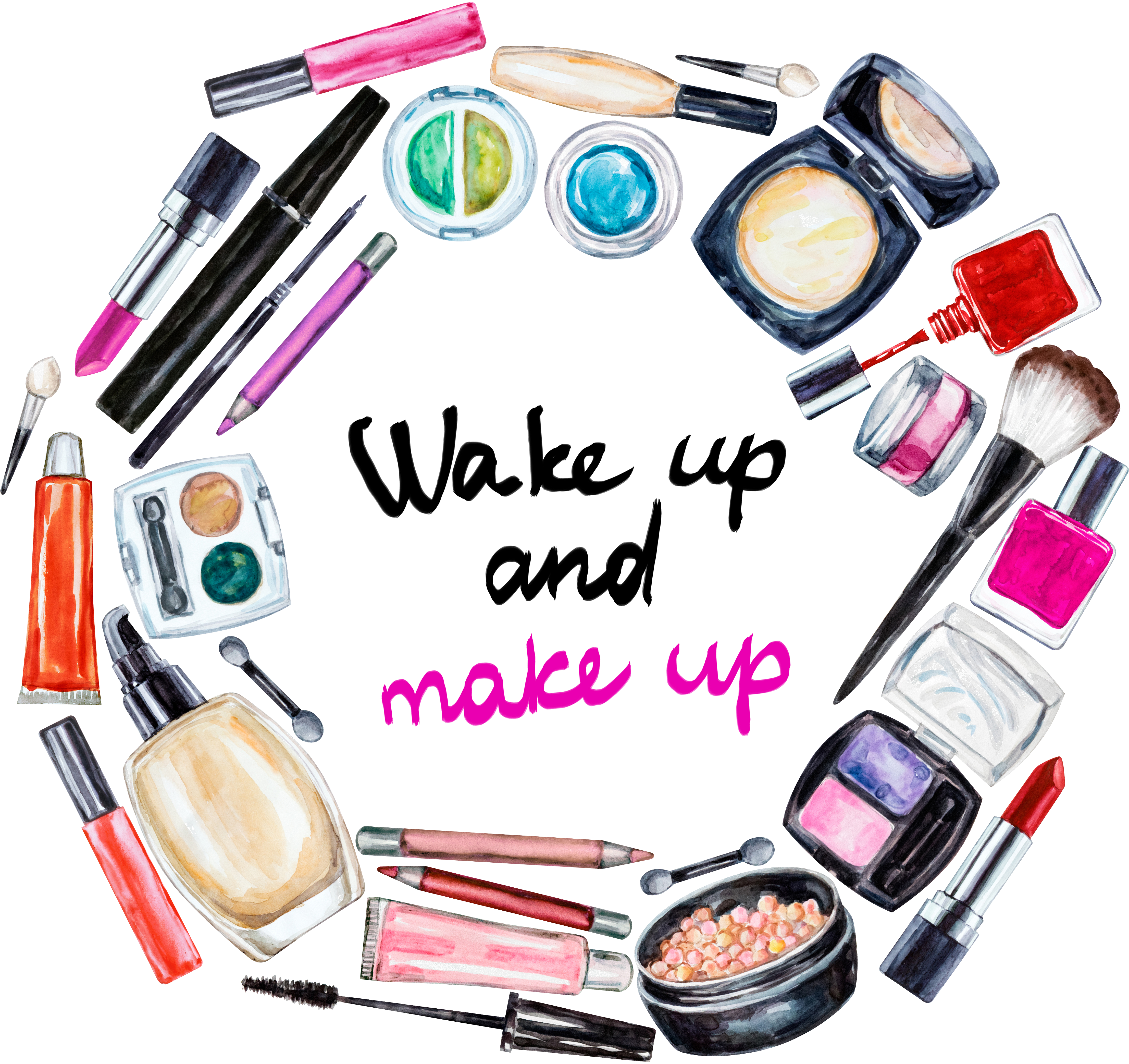 Cosmetics Beauty Watercolor Painting Eye Shadow - Cosmetics Beauty Watercolor Painting Eye Shadow (5000x5000)