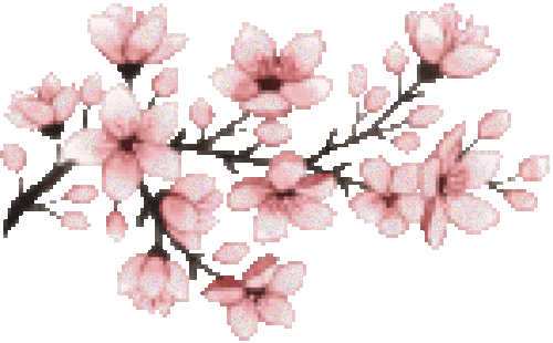 Aesthetic, Frases, And Hipster Image - Transparent Pixel Cherry Blossom (500x310)