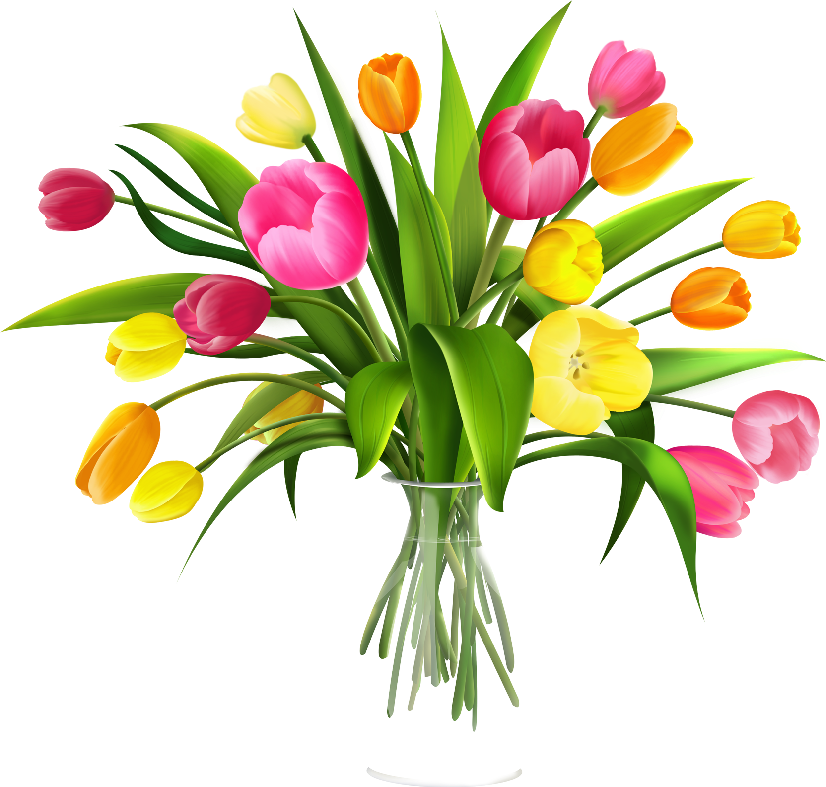 Bouquet Of Flowers Clip Art Medium Size - Free Clip Art Flowers (1780x1681)