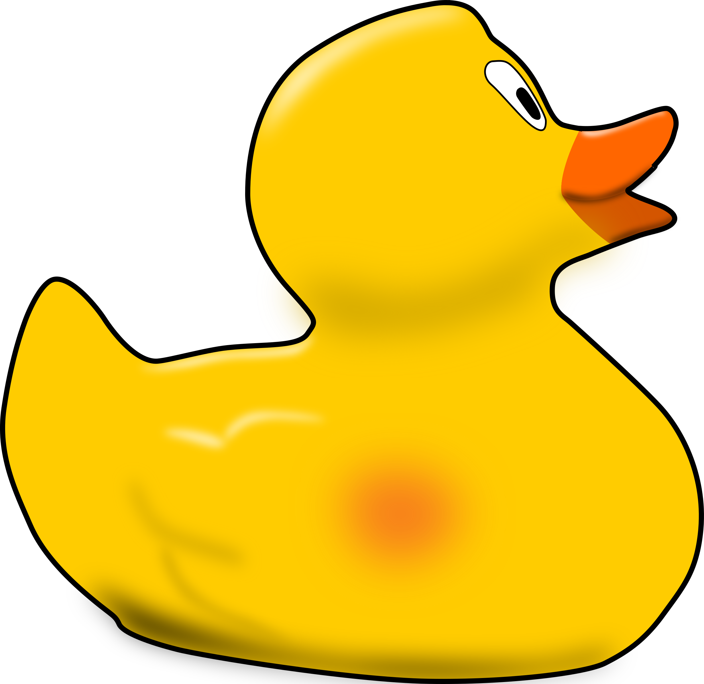 Big Image - Rubber Duck Clip Art (2470x2400)