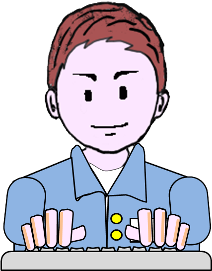 Fuuny Hair Brown Man Gesture Factory Workers In Japan - Cartoon (456x605)