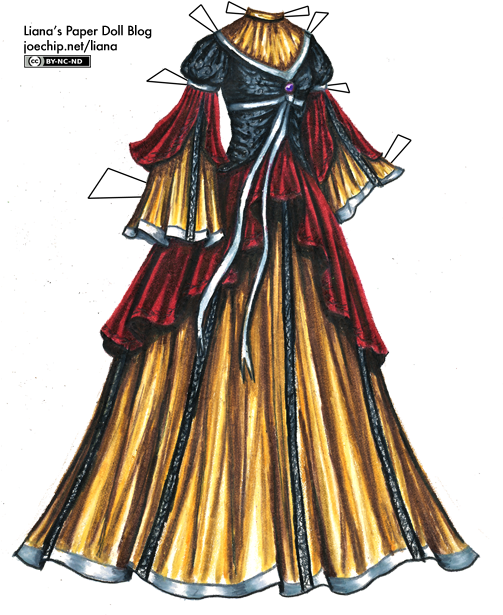 Click For Larger Version - Queen Dresses Drawing (502x627)