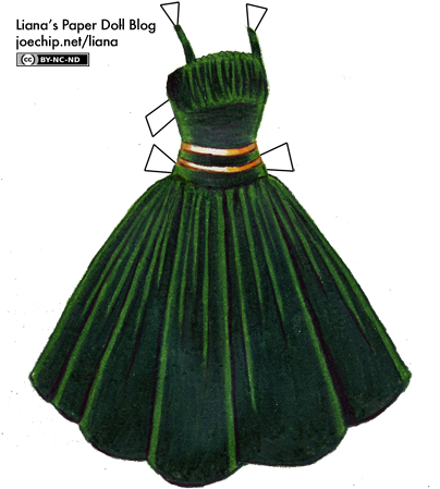 Click For Larger Version - Green Velvet Dress (403x455)