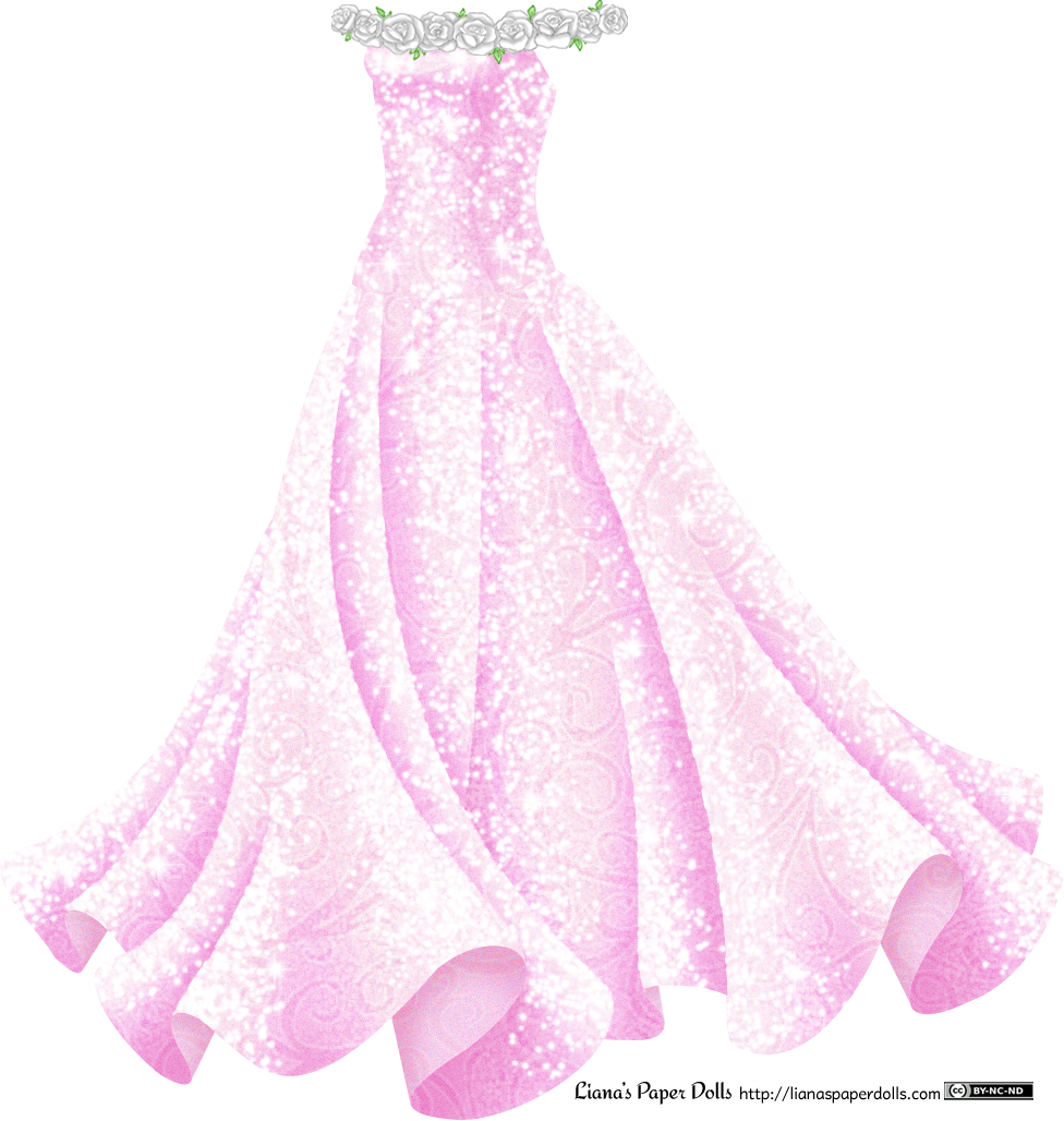 A Sleeveless Pink Gown With A Fitted Bodice And A Full - Draw Sparkles On A Dress (976x1028)