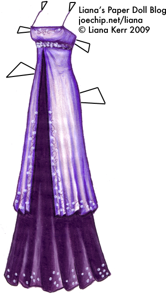 Click For Larger Version - Anime Dark Purple Dress (341x613)