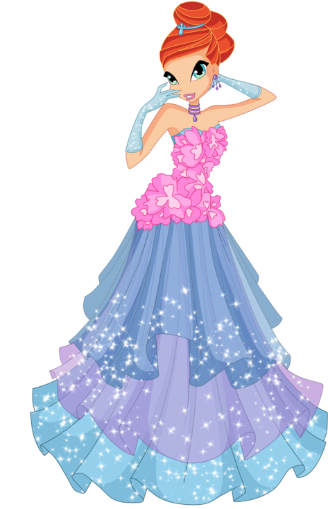 Bloom Flower Dr - Bloom Gowns Winx Club (600x816)