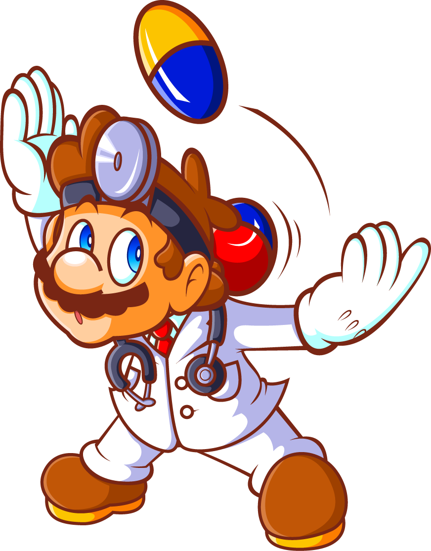 Mario Juggling - Dr Mario Fan Art (872x1114)