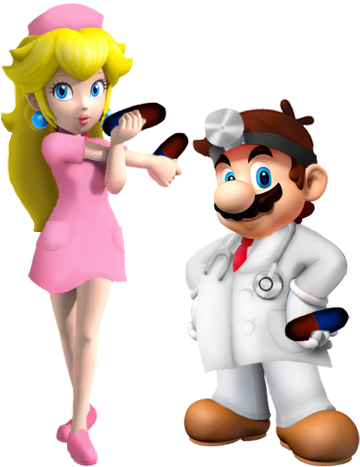 Drmario And Nursepeach - Rds Industries Nintendo 2ds Game Traveler, Mario (360x467)