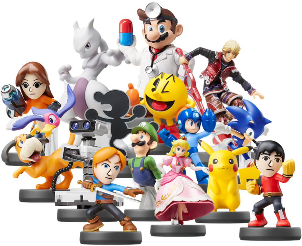 Amiibo Update Mewtwo Shulk And Dr - Amiibo - Smash Shulk Character Pack (wii U) (990x807)