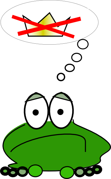 Sad Frog Clip Art At Clker - Sad Frog Cartoon (366x590)