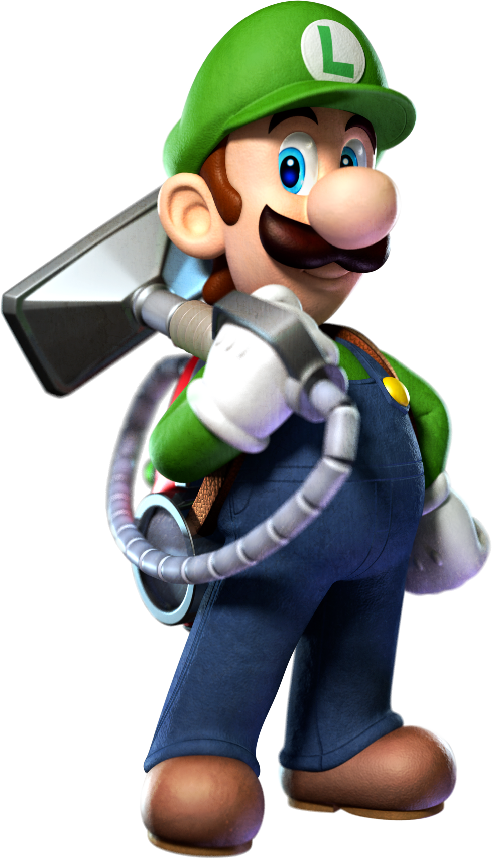 I Know, Luigi Has Been In The Series Since The Beginning, - Luigi With Poltergust 5000 (980x1711)