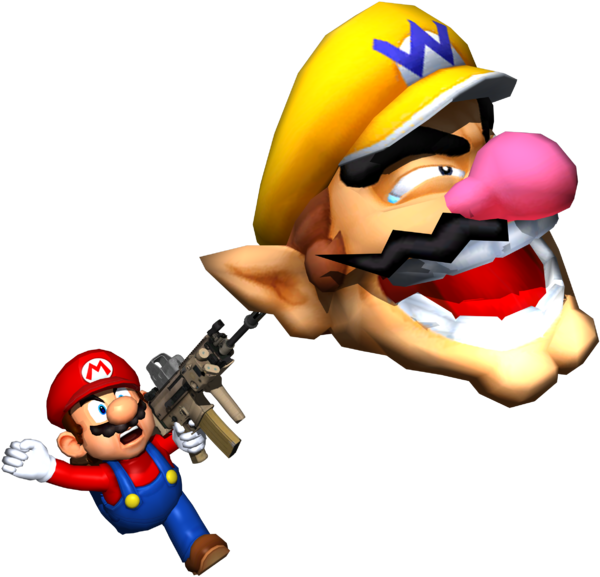 Lgm Signature - Png - Mario With A Gun (656x602)