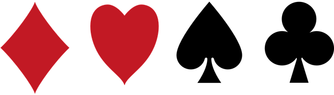 Diamonds Heart Pik Cross Cards Icons Playi - Karo Herz Pik Kreuz (680x340)