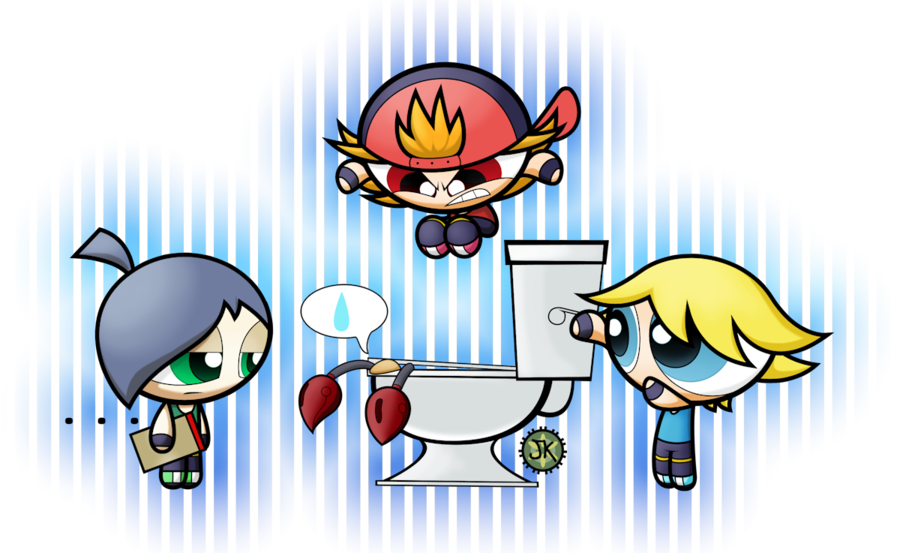 3 Boys And A Doll By Jksketchy - Make Rowdyruff Boys Dolls (900x553)