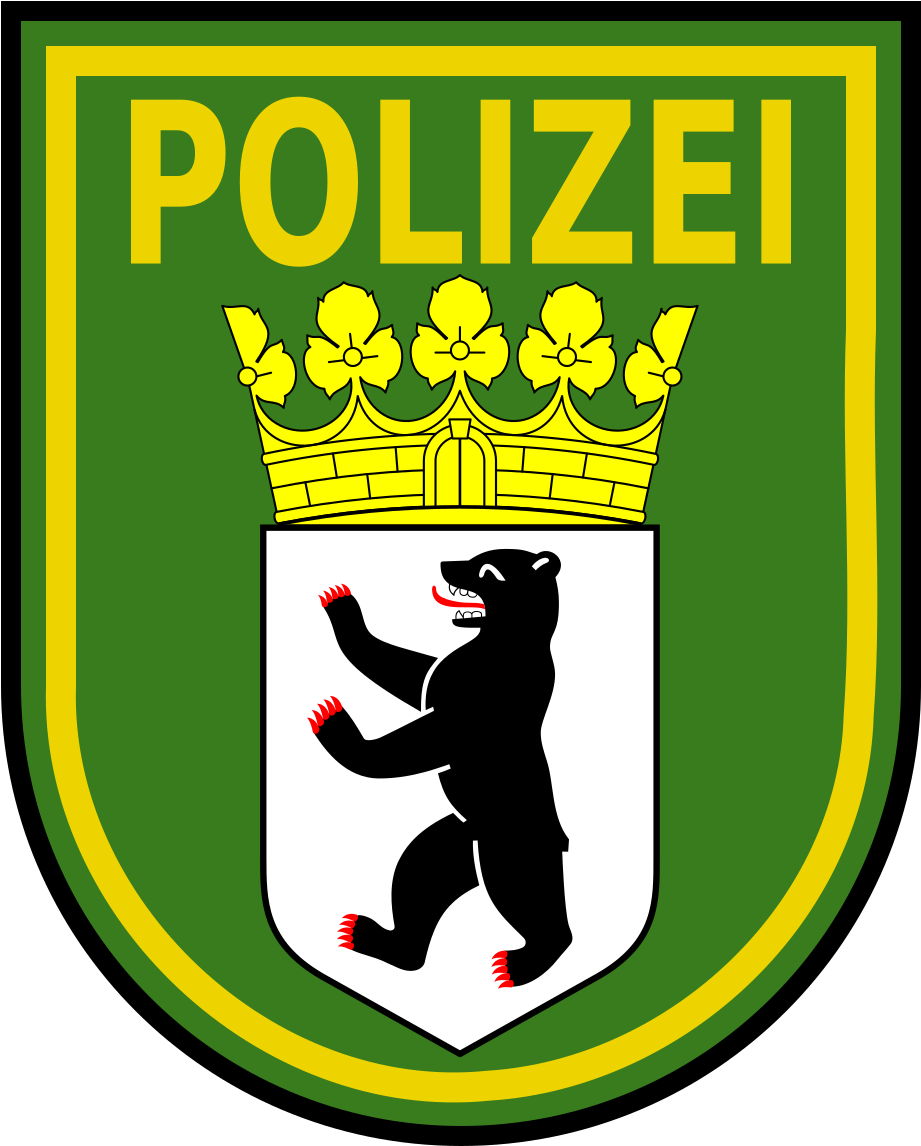 February Cliparts 25, Buy Clip Art - Berlin Police Patch (1000x1200)