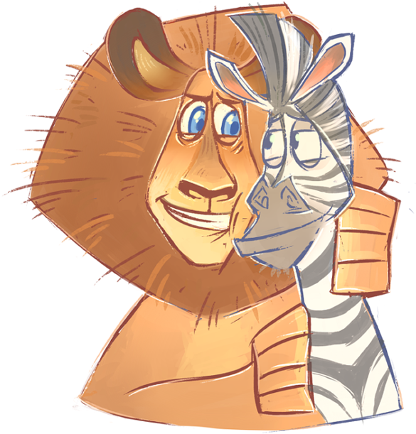 Metalcams 20 13 Alex And Marty By Doctorped - Madagascar Alex X Marty (650x714)