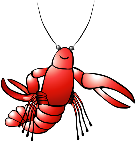 Crawfish Clipart Simple - Lobster Clipart (500x490)