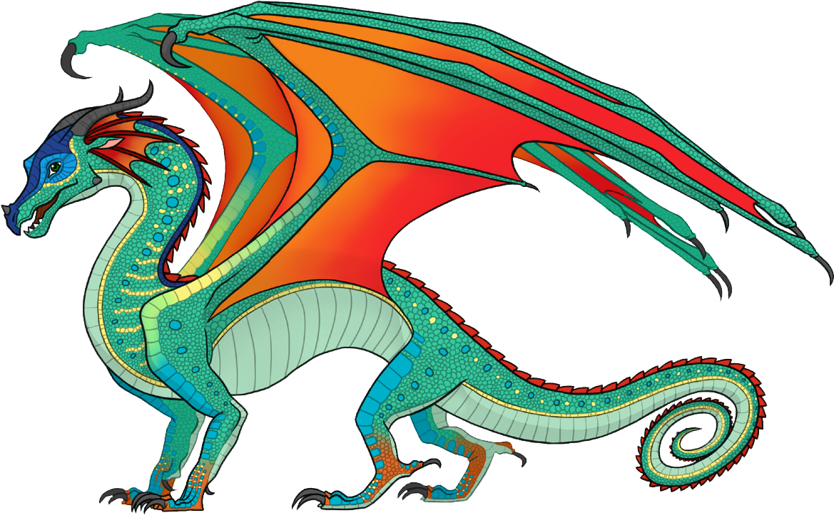 Glorytemplate - Wings Of Fire Rainwing (1184x739)