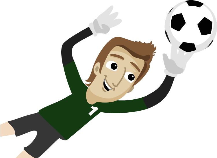 Goalkeeper Football Drawing Clip Art - Portero De Futbol Png (842x596)