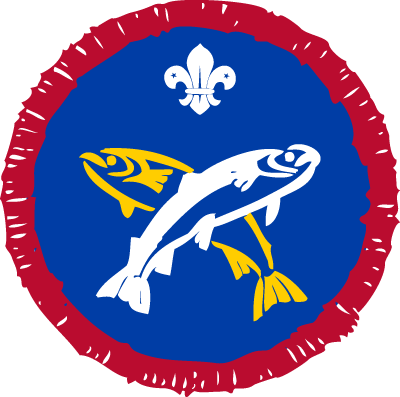 Angler Activity Badge - Patrol Badge Cobra Scouts (400x397)