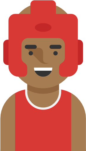 Free Social Icons Boxer Icon - Sports Profile Icon Png (512x512)