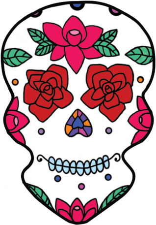 Calavera Day Of The Dead Skull Clip Art - Calavera Day Of The Dead Skull Clip Art (720x479)