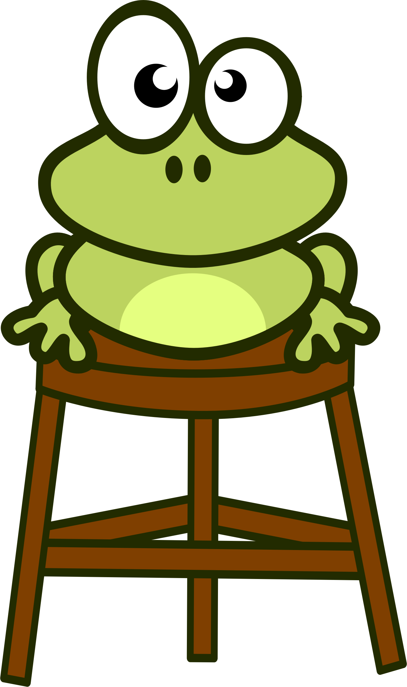 Big Image - Funny Cartoon Frog Shower Curtain (1337x2252)