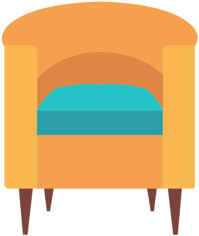 Barrel Chair Icon Transparent Png - Chair (512x512)