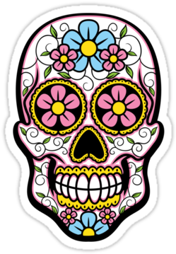 Calavera Day Of The Dead Skull Clip Art - Calavera Day Of The Dead Skull Clip Art (375x360)
