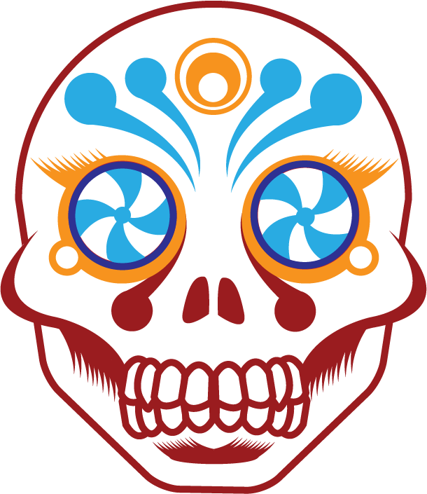 Day Of The Dead Skull 1 By Travissmall - Skull (610x705)