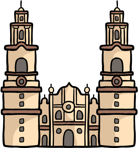 Cathedral Of Morelia Free Icon - Icono Catedral (512x512)