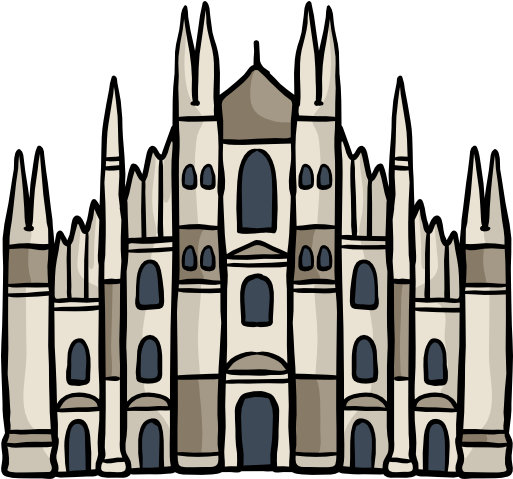 Milan Cathedral Free Icon - Milan Monuments Icon (512x512)