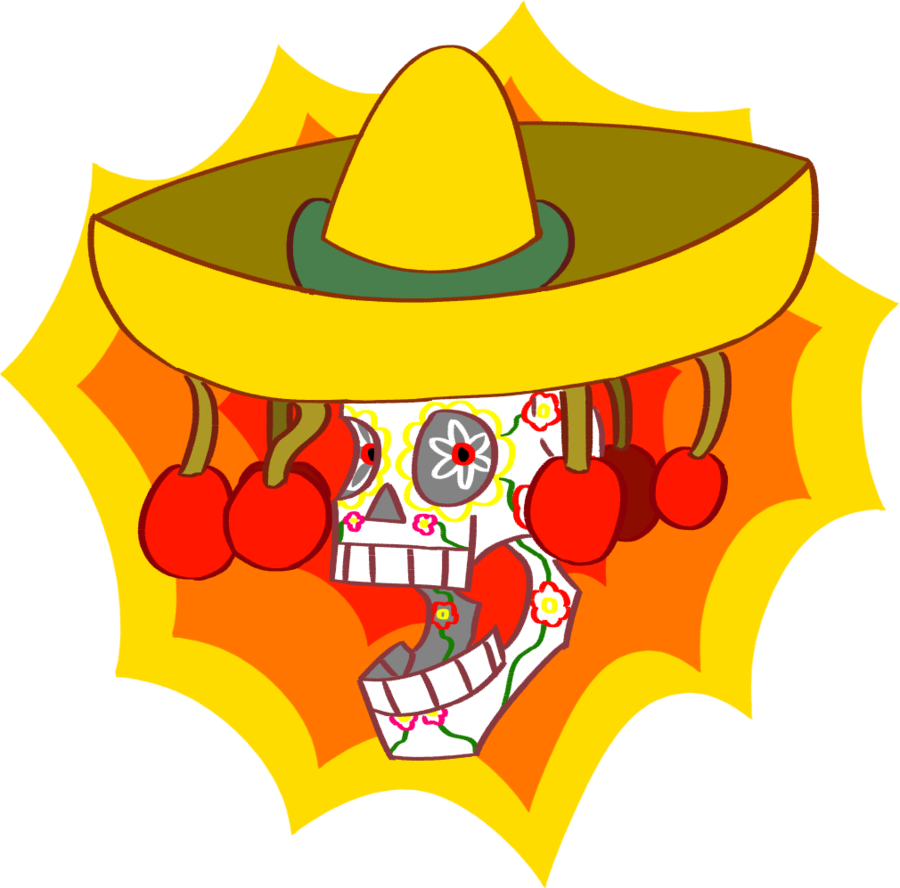 Day Of The Dead Skull By Raphael3215 - Illustration (900x888)