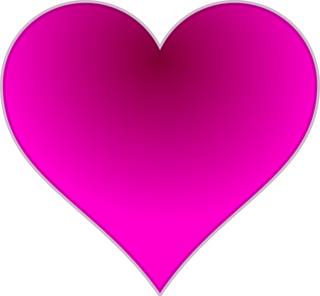 Valentine Heart, Love, Red, Romance, Valentine - Pink Love Heart (640x593)