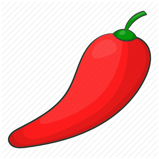 Cartoon Pepper - Cartoon Chili Pepper (512x512)