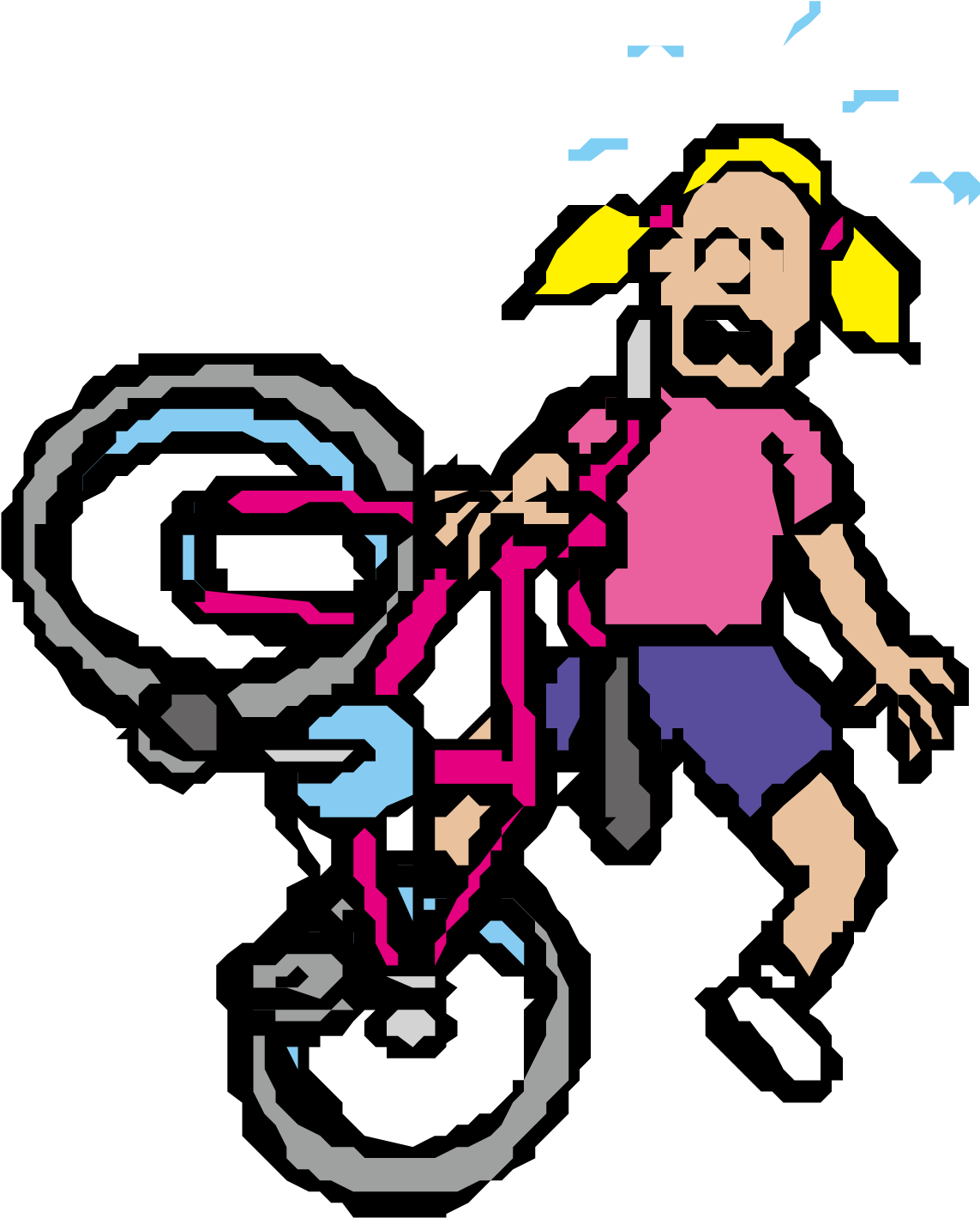 Bicycle Safety Cycling Clip Art - Falling Off A Bike (1500x1500)