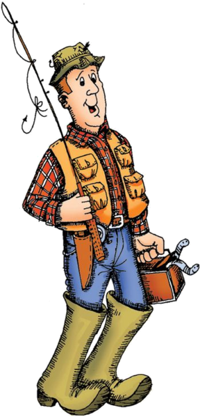 Caracteres, Ejemplo, Individuo, Persona, Gente - Art Impressions Golden Oldies Cling Rubber Stamp-fisherman (600x600)