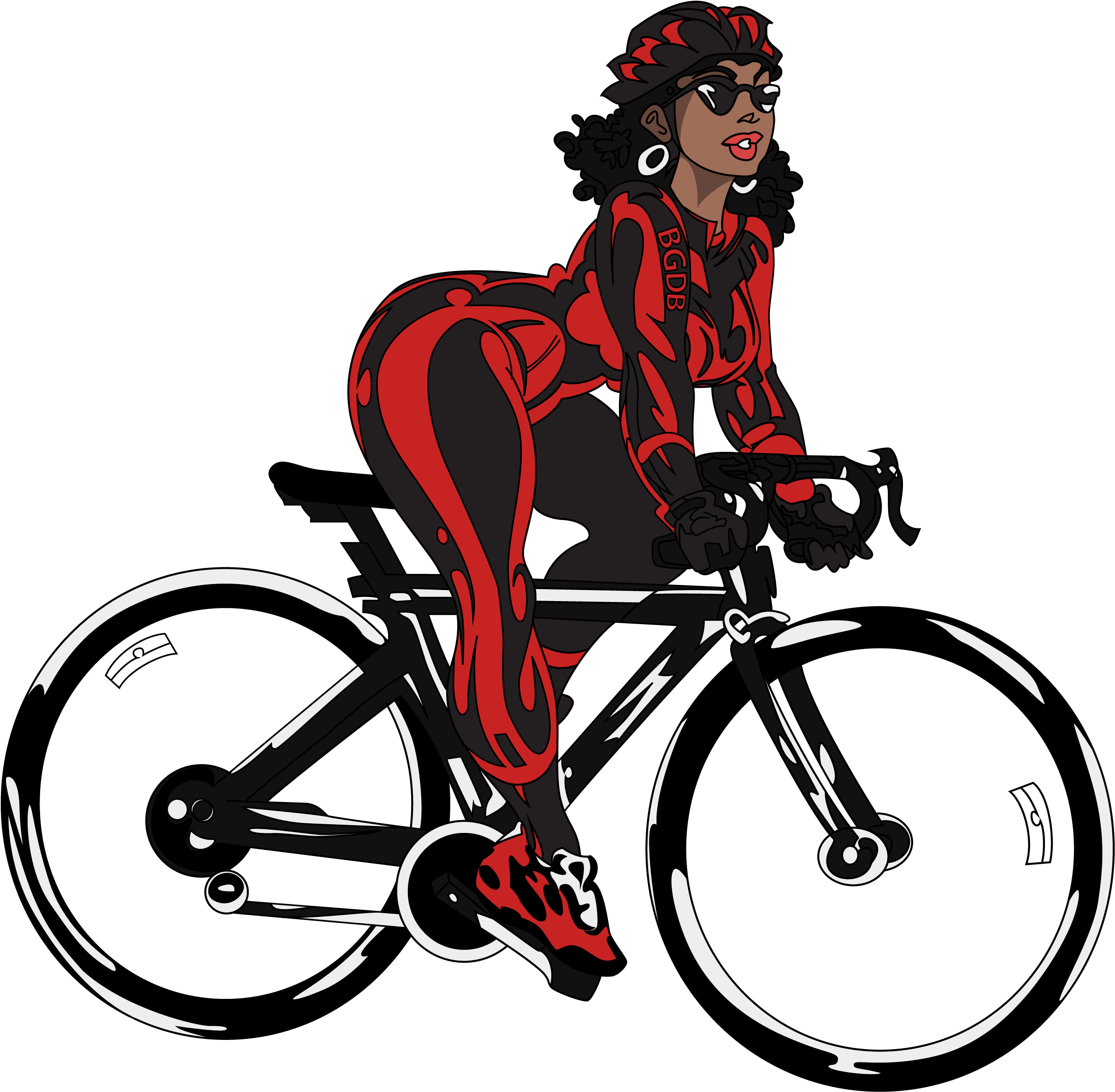 "these Hips Were Made For Cycling" Virtual Ride - Black Girls Do Bike (3221x2946)
