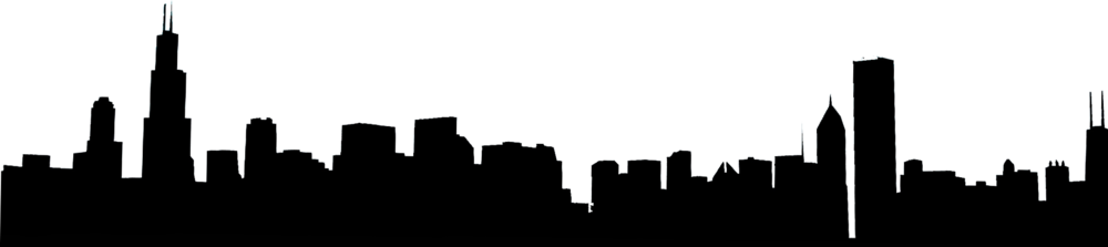 Full Chicago Skyline Official Psds - Chicago (1000x223)