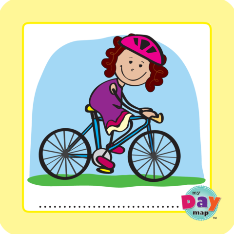 Bike Ride - Girl - Bicycle Valentine Cards (480x480)