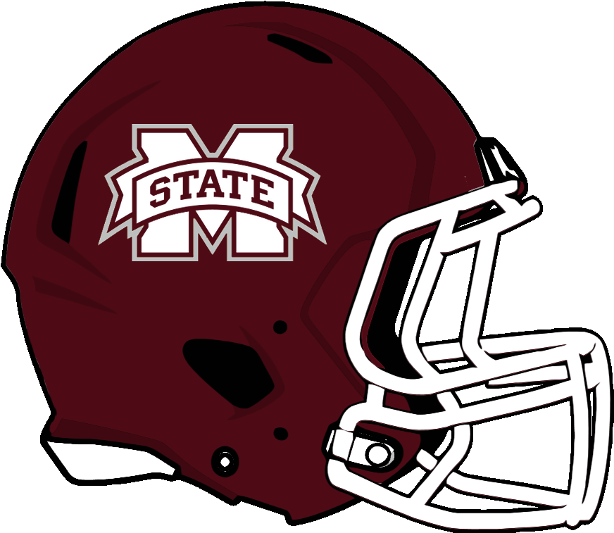 Alabama Crimson Tide Clip Art - Miss State Football Helmet (881x770)