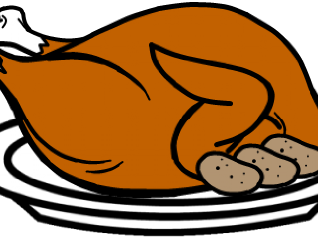 Cooked Turkey Clipart - Cartoon Cooked Turkey (640x480)