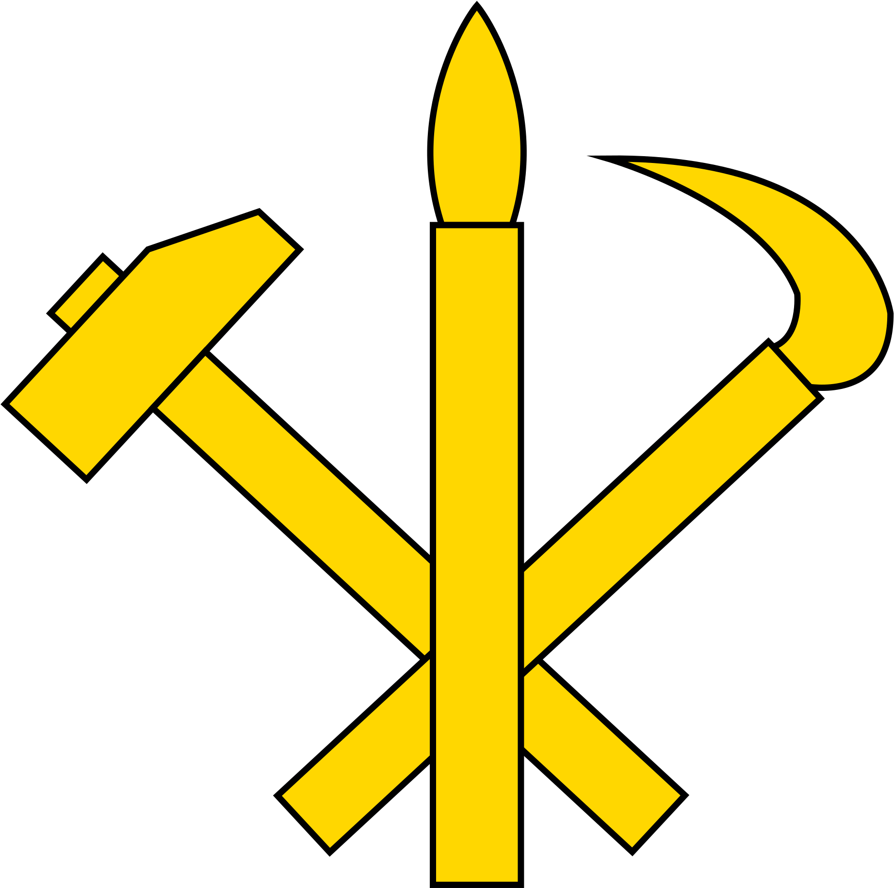 Open - Symbols Of North Korea (2000x1902)