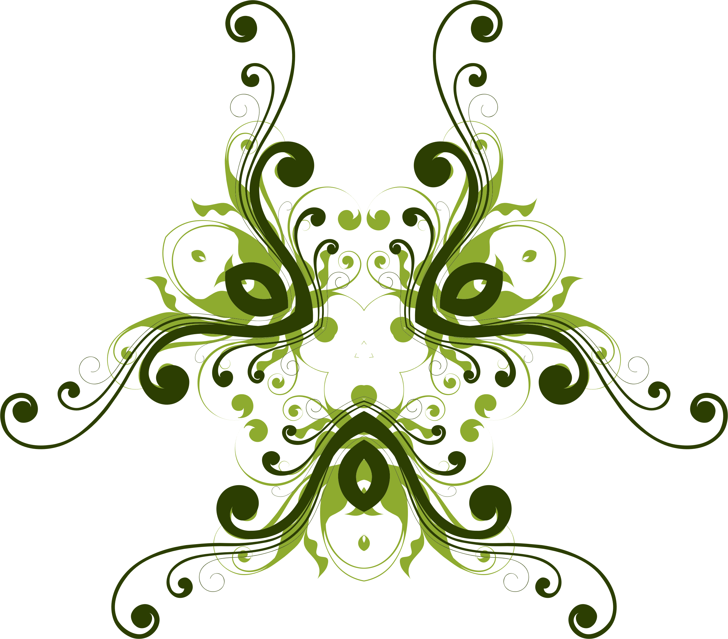 Big Image - Bingkai Bunga Abstrak (2336x2048)