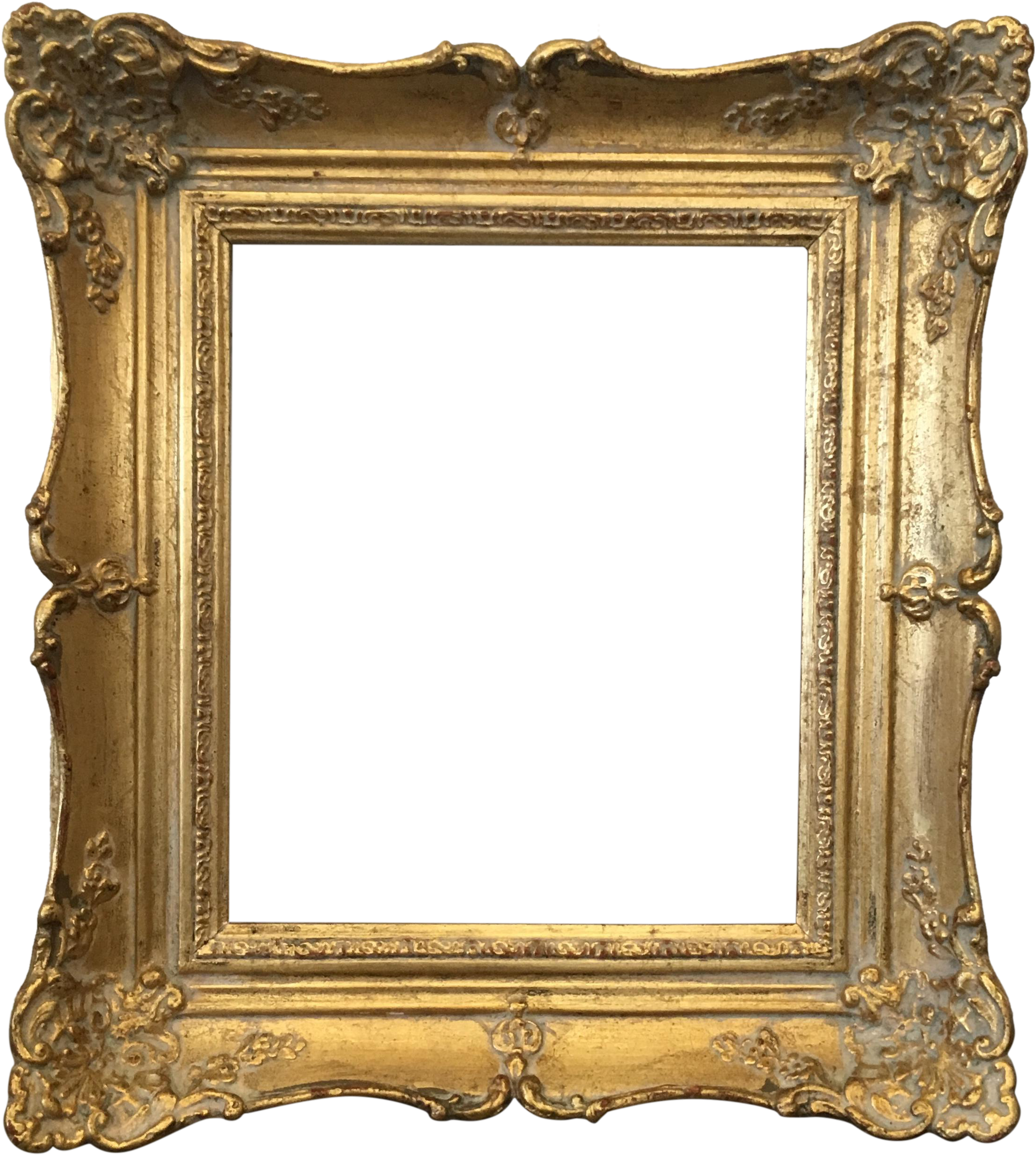 Vintage Gold Carved Wood Frame - Picture Frame (2448x2729)