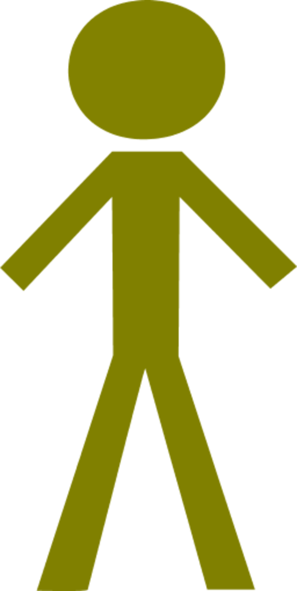 Stick Figure Male - Stick Figure Clip Art (600x1195)