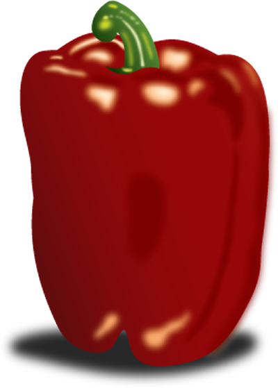 Created With Adobe Illustrator - Red Bell Pepper (400x559)
