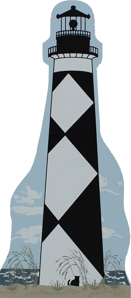 Cape Lookout Light, Cape Lookout National Seashore, - Cape Lookout Lighthouse (439x1000)