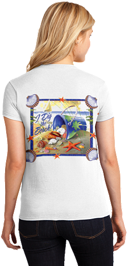 Outer Banks Beach Shell Bucket Obx Beachcombing - Giclee Painting: James And Kathleen Mazzotta's Shell (360x540)